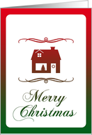 merry christmas from our home to yours : mod home card