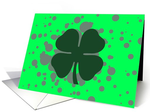 happy st. patrick's day : irish shamrock bubbles card (745120)