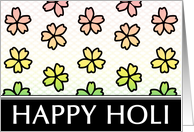 HAPPY HOLI : festival of color and spring card