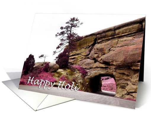 Happy Holi : Springtime Tunnel card (757848)
