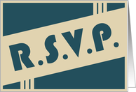 RSVP : retro design card