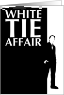 white tie affair : elegant silhouettes card