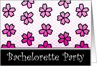 bachelorette party floral invitations card