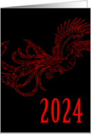 chinese new year 2024 : the year of the dragon card