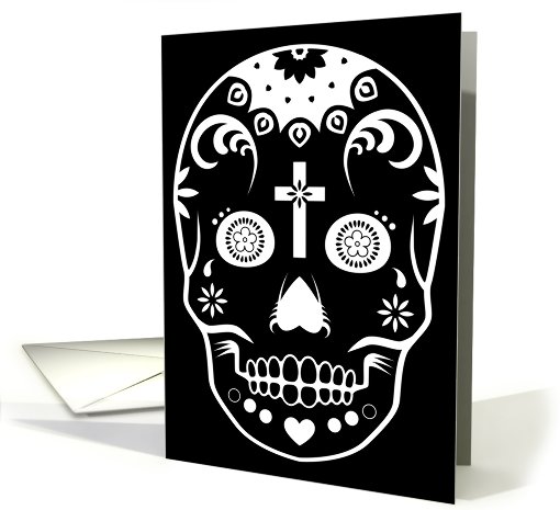 sugar skull : dia de los muertos invitations card (779465)