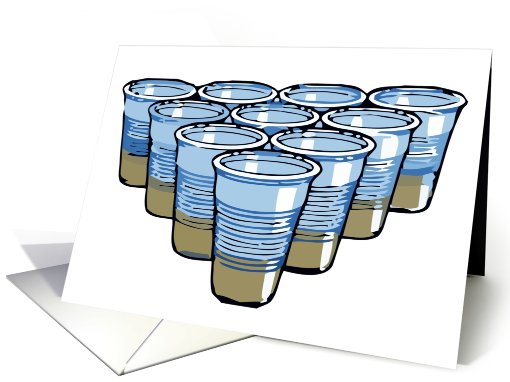 beer pong party invitation card (785243)