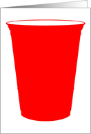 party cup invitation card