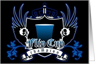 flip cup champion invitation card