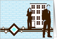 SORRY : mod diamond business silhouettes card