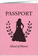 Maid of Honor Passport card