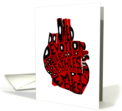 empty chest : purple heart card (858256)