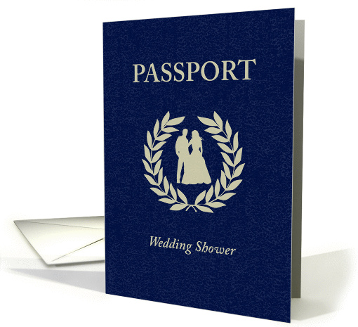 Wedding Shower Passport Invitation card (878954)