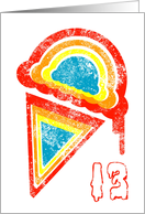 13 years old ice cream dripz card