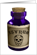 asyrum poison bottle card