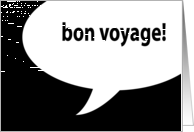 bon voyage! (blank inside) card
