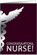 congratulations, nurse! card