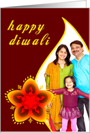 happy diwali : photo card