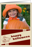 happy halloween photo card