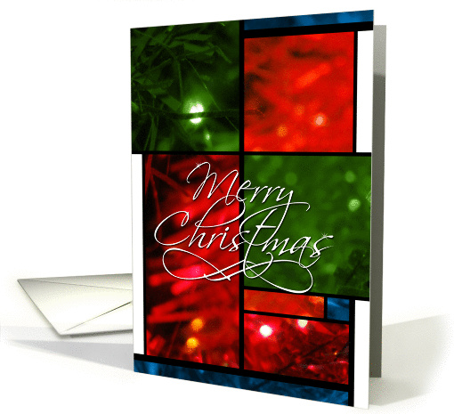 Merry Christmas - Mondrian style card (239693)