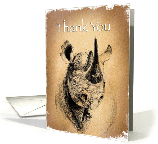 Rhino Thanks card (345557)