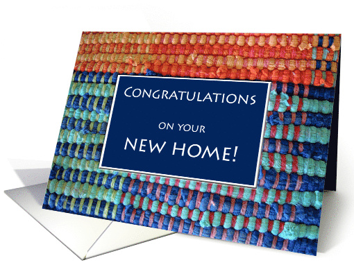 Congratulations on Your New Home with Rag Rug card (1009233)