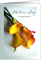 Remembrance of Mother on Mother’s Day with Mango Calla Lilies card
