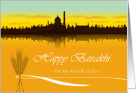 Baisakhi for Aunt & Uncle with Architecture Reflections of City card