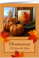 Thanksgiving Wishes for You with Autumn Still Life card