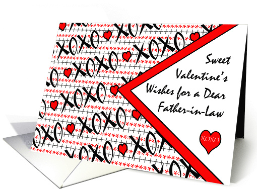 Valentine's Day for Father in Law with XOXO Design card (1398654)