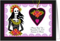 Custom Wedding Invitation Dia de Los Muertos Day of the Dead Theme card