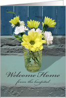 Welcome Home from the Hospital, Flower Arrangement in Fall Colors card