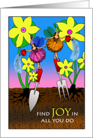 Birthday for Gardener Find Joy in All You Do with Watering Fairies card