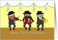 Klezmer Band for Rosh Hashanah to Celebrate the New Year card