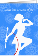 Baton Twirler, Twirl into a Season of Joy, Christmas card