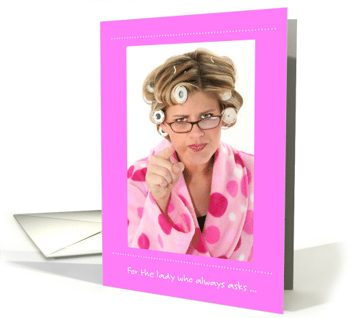 Funny 80th Birthday, Lady in Pink Bathrobe and Rollers card (1503690)