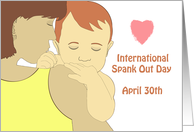 International Spank Out Day, April 30th, Comforting Child card