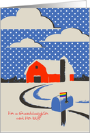 Christmas, Granddaughter and Her Wife, Rainbow Flag, Mailbox card