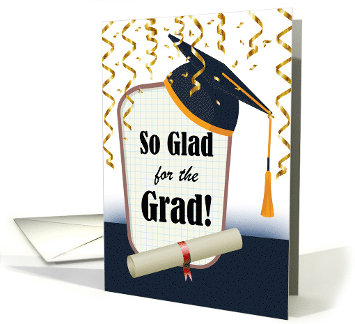 So Glad for the Grad Congratulations on Graduation card (617147)