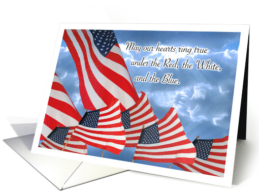 Flag Day, Parade of Flags Patriotic card (659081)