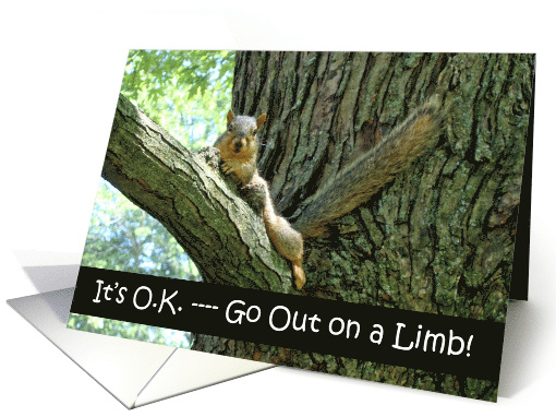 Go Out on a Limb with Encouraging Squirrel card (686431)