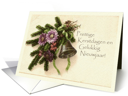 Vintage Christmas in Dutch Prettige Kerstdagen with Greens... (721149)