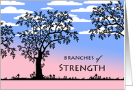 Encouragement for Spouse of Cancer Patient, Tree of Life card