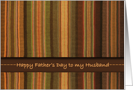 Father’s Day for Husband, Weaving in Earth Tones card