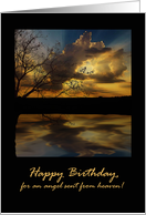 General Birthday, Dramatic Sunset and Lake card