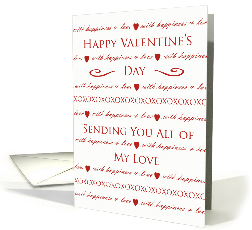 Sending You Love on Valentine's Day with Irish Blessing card (896907)