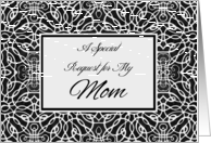 Matron of Honor Invitation for Mom, Elegant Design card