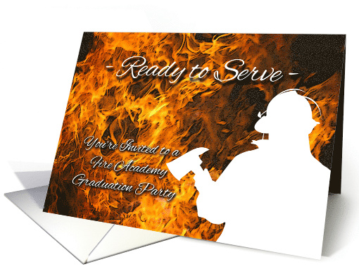 Invitation for Fire Academy Graduation Party, Firefighter... (920618)