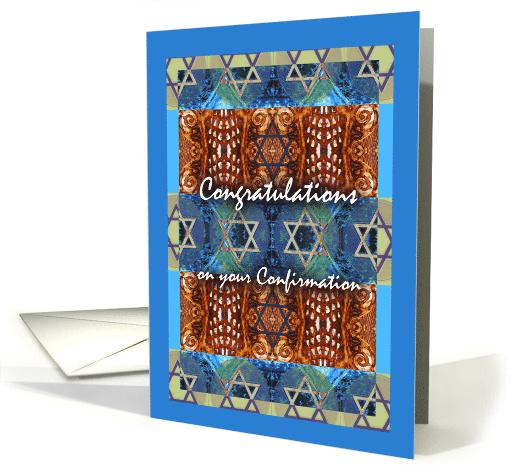 Jewish Confirmation Congratulations for Girl with Star of David card