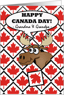 Canada Day for Grandparents, Moose Head Surprise card