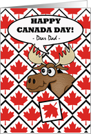 Canada Day for Dad, Moose Head Surprise card